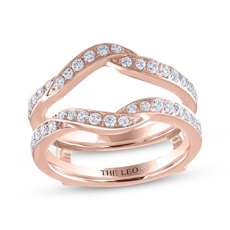 Previously Owned THE LEO Diamond Enhancer Band 1/2 ct tw Round-cut 14K Rose Gold