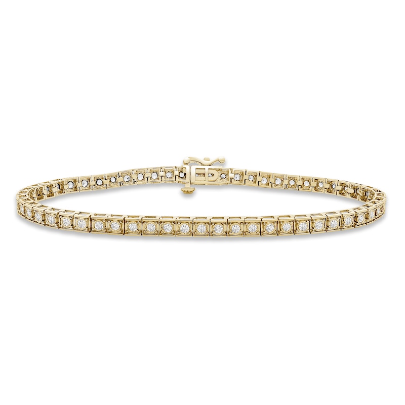 Main Image 1 of Previously Owned Diamond Bracelet 1 ct tw 10K Yellow Gold 7.25&quot;