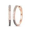 Thumbnail Image 1 of Previously Owned Le Vian Chocolate Diamond Hoop Earrings 1 ct tw 14K Strawberry Gold