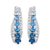 Thumbnail Image 2 of Previously Owned Le Vian Denim Ombre Hoop Earrings 14K Vanilla Gold