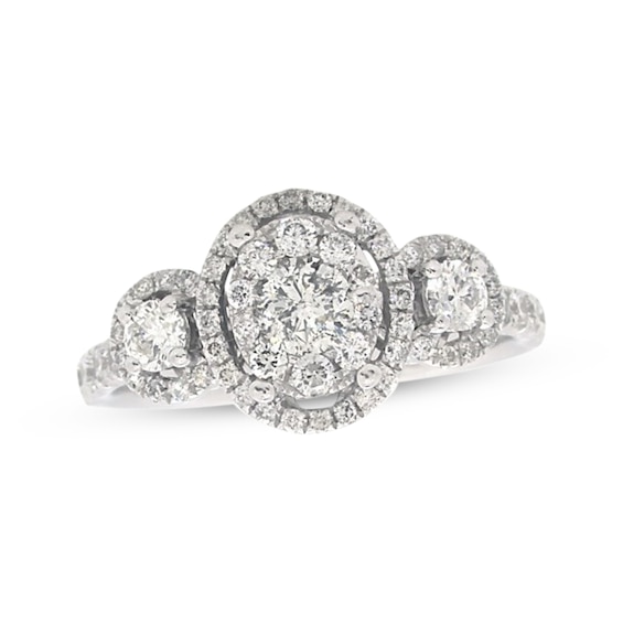 Previously Owned Diamond Engagement Ring 1 ct tw Round-cut 14K White Gold