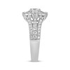 Thumbnail Image 2 of Previously Owned Diamond Engagement Ring 1-3/8 ct tw Princess, Round & Baguette 14K White Gold