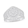 Thumbnail Image 1 of Previously Owned Diamond Engagement Ring 2 ct tw Round & Baguette-cut 10K White Gold