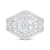 Thumbnail Image 3 of Previously Owned Diamond Engagement Ring 2 ct tw Round & Baguette-cut 10K White Gold