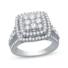 Previously Owned Diamond Bridal Set 2 ct tw Round-Cut 10K White Gold