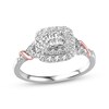 Thumbnail Image 1 of Previously Owned Diamond Engagement Ring 1/2 ct tw Princess & Round-cut 10K Two-Tone Gold