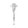 Thumbnail Image 2 of Previously Owned Diamond Engagement Ring 1/2 ct tw Princess & Round-cut 10K Two-Tone Gold