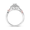 Thumbnail Image 3 of Previously Owned Diamond Engagement Ring 1/2 ct tw Princess & Round-cut 10K Two-Tone Gold