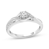 Thumbnail Image 1 of Previously Owned Diamond Engagement Ring 1/3 ct tw Round-cut 10K White Gold