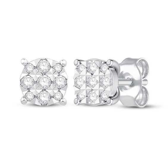 Previously Owned Diamond Stud Earrings 1/4 ct tw 10K White Gold