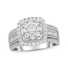 Previously Owned Diamond Engagement Ring 1 ct tw Round & Baguette-cut 10K White Gold