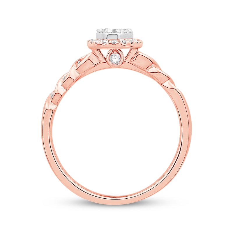 Main Image 3 of Previously Owned Diamond Fashion Ring 1/2 Carat tw 10K Two-Tone Gold