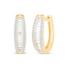 Previously Owned Diamond Hoop Earrings 5/8 ct tw 10K Yellow Gold