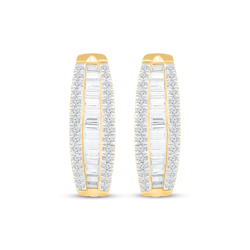 Previously Owned Diamond Hoop Earrings 5/8 ct tw 10K Yellow Gold