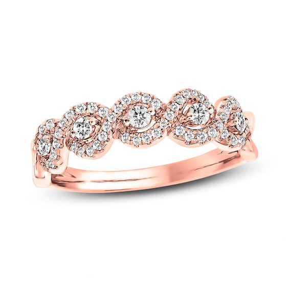 Previously Owned Diamond Anniversary Band 1/3 ct tw Round-cut 14K Rose Gold