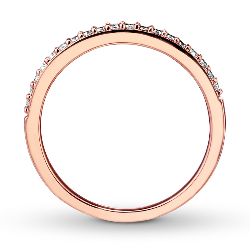 Main Image 2 of Previously Owned Diamond Wedding Band 1/6 ct tw 14K Rose Gold