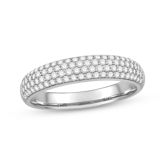 Previously Owned Diamond Anniversary Band 1/2 ct tw Round-cut 14K White Gold