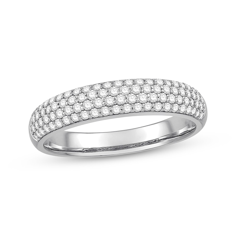 Main Image 1 of Previously Owned Diamond Anniversary Band 1/2 ct tw Round-cut 14K White Gold