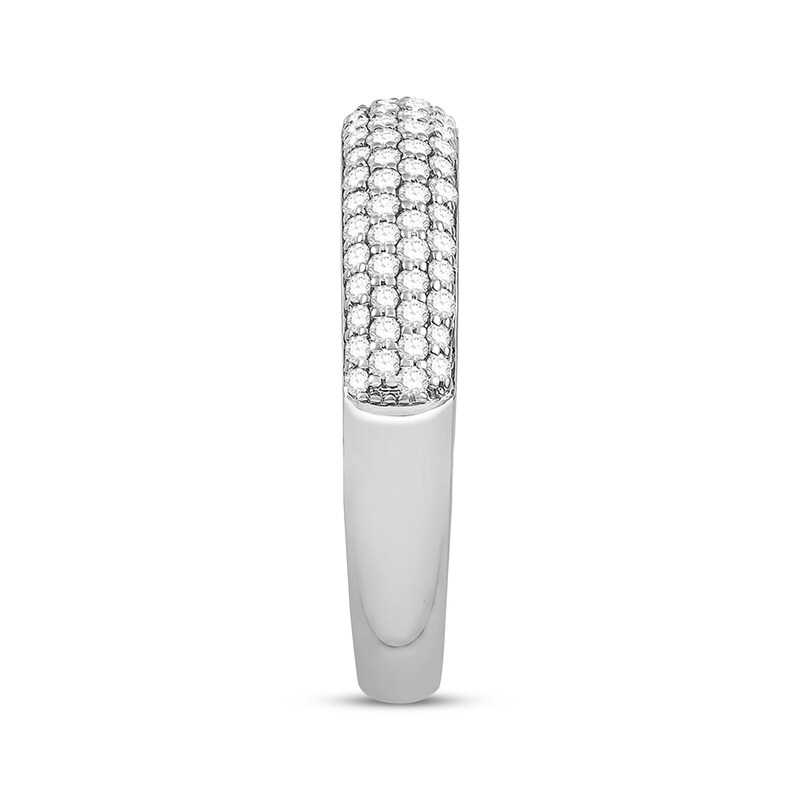 Main Image 2 of Previously Owned Diamond Anniversary Band 1/2 ct tw Round-cut 14K White Gold