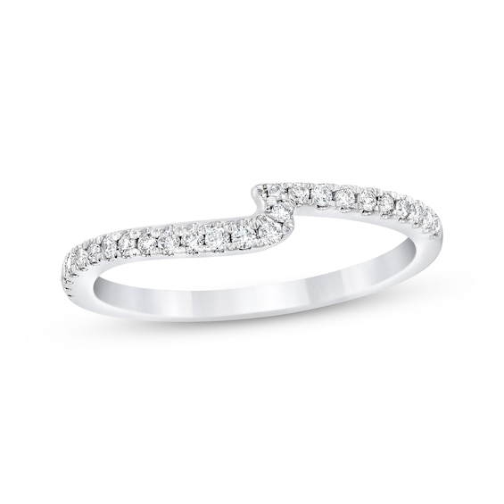 Previously Owned Diamond Wedding Band 1/6 ct tw Round-cut 14K White Gold