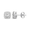 Thumbnail Image 1 of Previously Owned Diamond Halo Earrings 7/8 Carat tw 14K White Gold