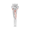 Thumbnail Image 2 of Previously Owned 3-Stone Diamond Engagement Ring 5/8 ct tw Round-cut 14K Two-Tone Gold
