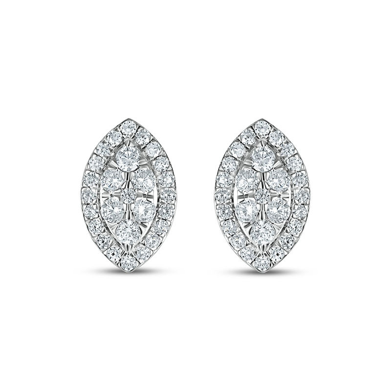 Main Image 2 of Previously Owned Diamond Earrings 3/4 ct tw Round-cut 10K White Gold