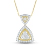 Thumbnail Image 1 of Previously Owned Diamond Necklace 1/2 ct tw Round-cut 10K Yellow Gold 18"