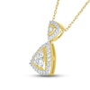 Thumbnail Image 2 of Previously Owned Diamond Necklace 1/2 ct tw Round-cut 10K Yellow Gold 18"