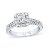 Thumbnail Image 0 of Previously Owned THE LEO Diamond Engagement Ring 1 ct tw Princess & Round-cut 14K White Gold