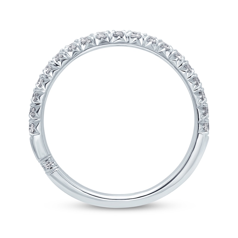 Main Image 3 of Previously Owned Monique Lhuillier Bliss Diamond Contour Anniversary Band 1/3 ct tw Round-cut 18K White Gold