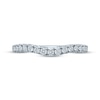 Thumbnail Image 4 of Previously Owned Monique Lhuillier Bliss Diamond Contour Anniversary Band 1/3 ct tw Round-cut 18K White Gold