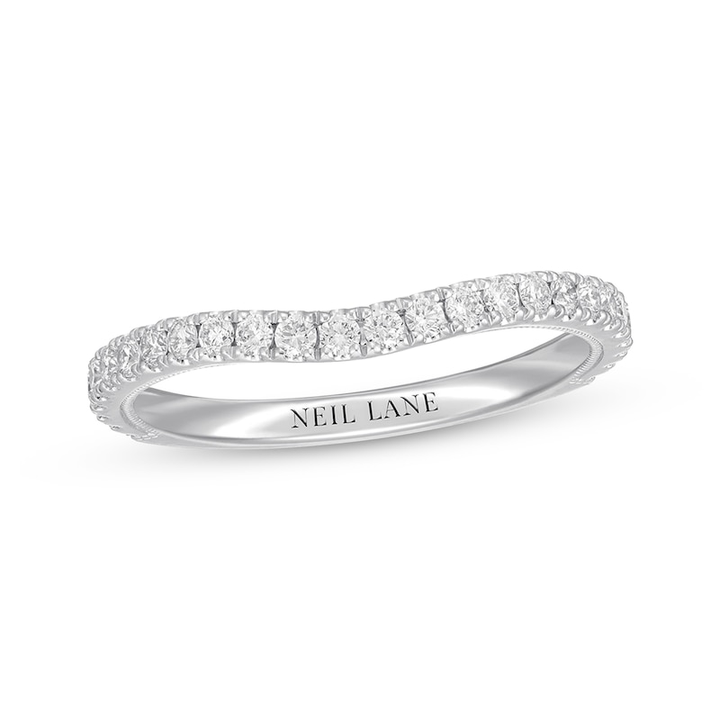 Main Image 1 of Previously Owned Neil Lane Diamond Wedding Band 3/8 ct tw Round-cut 14K White Gold