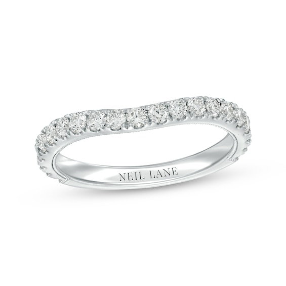 Previously Owned Neil Lane Diamond Wedding Band 5/8 ct tw Round-cut 14K White Gold Size 5.5