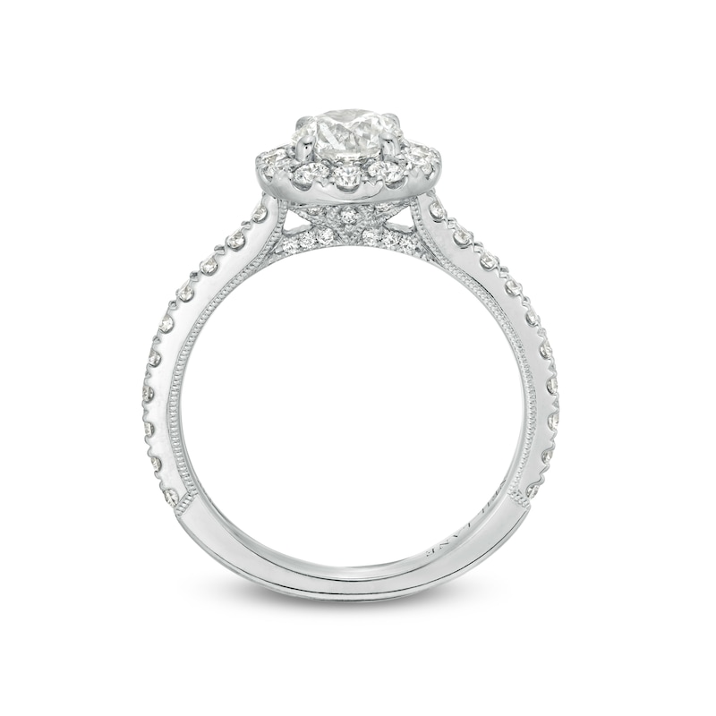 Previously Owned Neil Lane Premiere Diamond Engagement Ring 1-3/8 ct tw Round-cut 14K White Gold