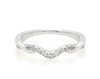 Thumbnail Image 1 of Previously Owned Diamond Contour Band 1/5 ct tw Round-cut 10K White Gold