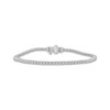 Thumbnail Image 1 of Previously Owned Diamond Tennis Bracelet 1 ct tw Round-cut 10K White Gold 7&quot;