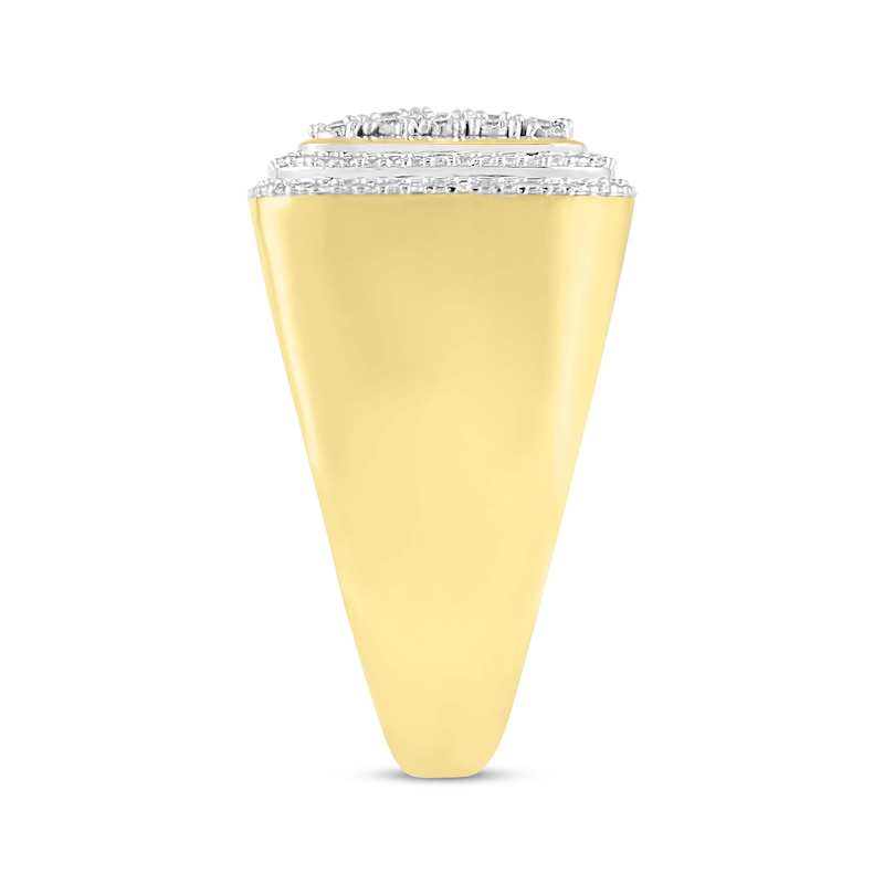 Main Image 2 of Previously Owned Men's Diamond Square Ring 1/2 ct tw 10K Yellow Gold