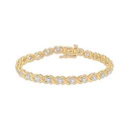 Previously Owned Diamond Bracelet 1/2 ct tw 10K Yellow Gold 7&quot;