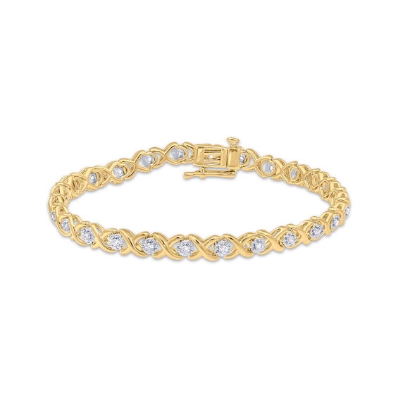 Previously Owned Diamond Bracelet 1/2 ct tw 10K Yellow Gold 7"