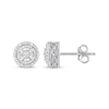 Previously Owned Diamond Earrings 1/10 ct tw Round-cut Sterling Silver
