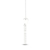 Thumbnail Image 2 of Previously Owned Diamond Cross Necklace 1/10 ct tw Round-Cut 10K White Gold 18&quot;