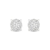 Thumbnail Image 2 of Previously Owned Diamond Halo Stud Earrings 1/4 ct tw Round-Cut 10K White Gold