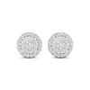 Thumbnail Image 1 of Previously Owned Diamond Halo Stud Earrings 1 ct tw Round-Cut 10K White Gold