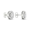 Thumbnail Image 3 of Previously Owned Diamond Halo Stud Earrings 1 ct tw Round-Cut 10K White Gold