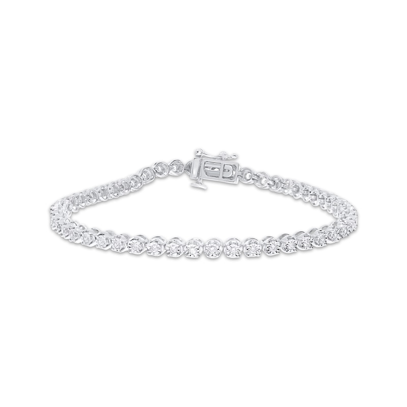 Previously Owned Diamond Line Bracelet 1/2 ct tw Round-cut Sterling ...