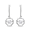 Previously Owned Unstoppable Love Necklace Diamond Halo Earrings 1/2 ct tw Round-Cut 10K White Gold