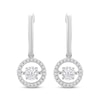 Thumbnail Image 2 of Previously Owned Unstoppable Love Diamond Halo Earrings 1/2 ct tw Round-Cut 10K White Gold