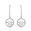 Thumbnail Image 1 of Previously Owned Unstoppable Love Diamond Halo Earrings 1/2 ct tw Round-Cut 10K White Gold