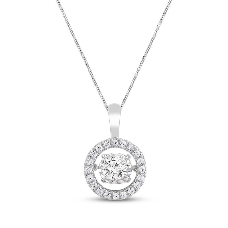 Previously Owned Unstoppable Love Necklace 1 ct tw 10K White Gold 19"